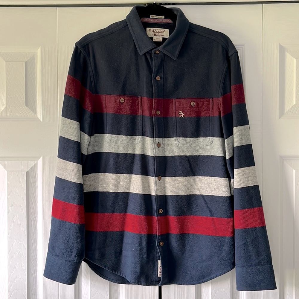 Men’s Original Penguin Flannel Button Down Shirt